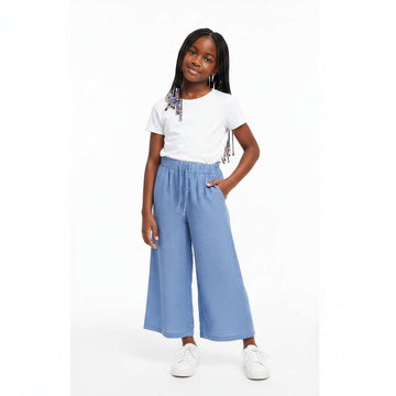 Blue Culottes Blue Nawao.com