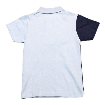 Blue Cut Sew Printed Stripe S S Z Nawao.com