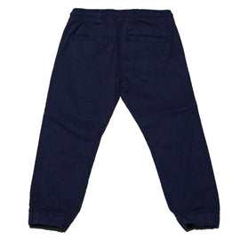 Blue Elastic Waist Jogger Nawao.com