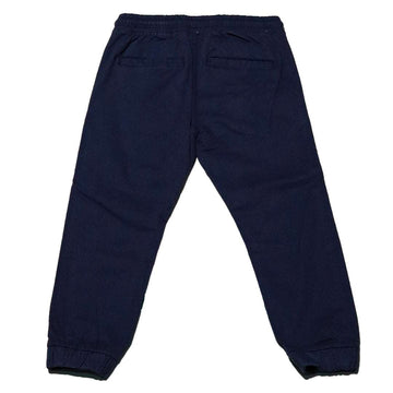Blue Elastic Waist Jogger Nawao.com