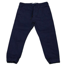 Blue Elastic Waist Jogger Nawao.com