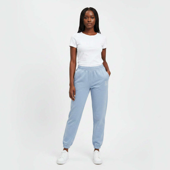 Blue Elasticated Hem Jog Pant Blue Nawao.com