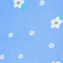 Blue Floral All Over Print T Shirt Nawao.com