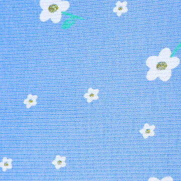 Blue Floral All Over Print T Shirt Nawao.com