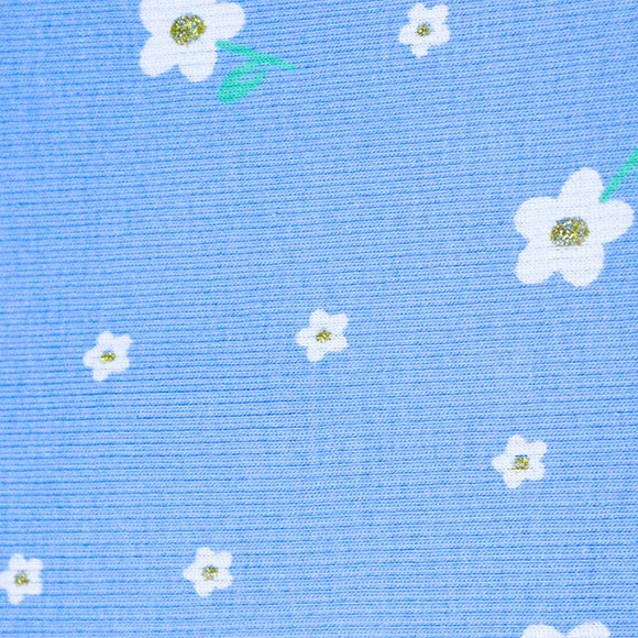 Blue Floral All Over Print T Shirt Nawao.com
