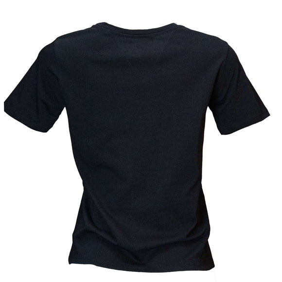 Blue Hello Roping Embellished T Shirt Nawao.com