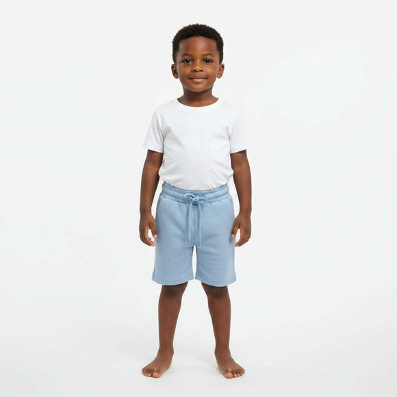 Blue Jacquard Shorts Blue Nawao.com