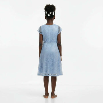 Blue Lace Dress Pale Blue Nawao.com