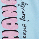 Blue Lilo Stitch Print Track Pants Blue Nawao.com
