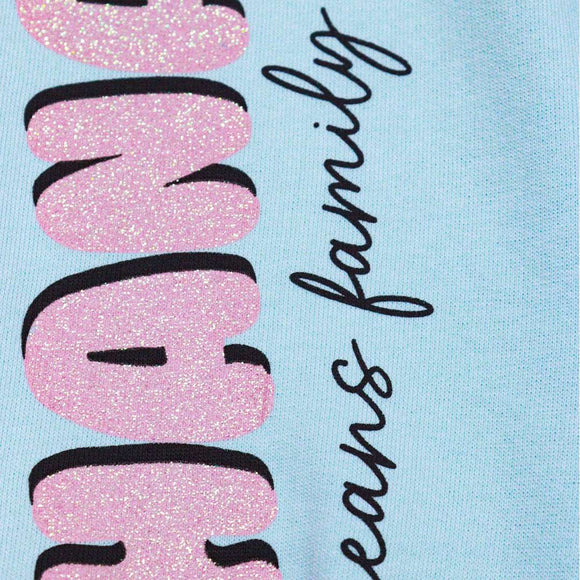 Blue Lilo Stitch Print Track Pants Blue Nawao.com