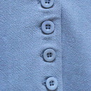 BLUE LINEN BLEND WAISTCOAT Nawao.com