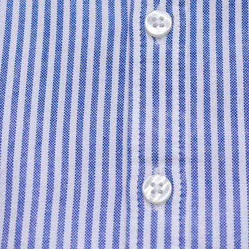 Blue Long Sleeve Stripe Shirt Blue Nawao.com