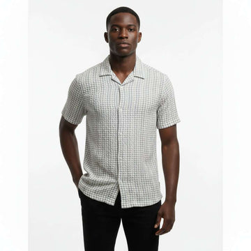 Blue Mens Casual Shirt Nawao.com
