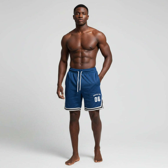 Blue Mens Shorts Blue Large Nawao.com