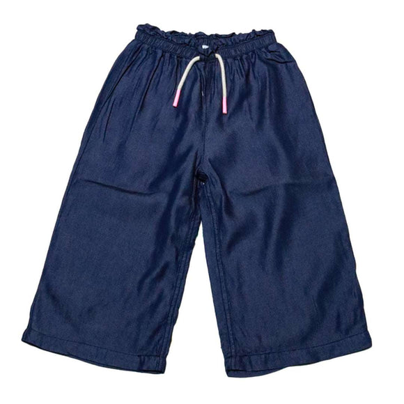 Blue Midwash Culottes Trouser Nawao.com