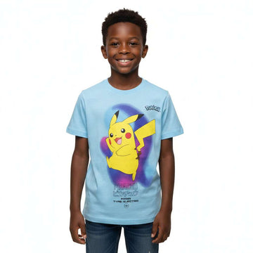 Blue Oversize Pikachu Tee Blue Nawao.com