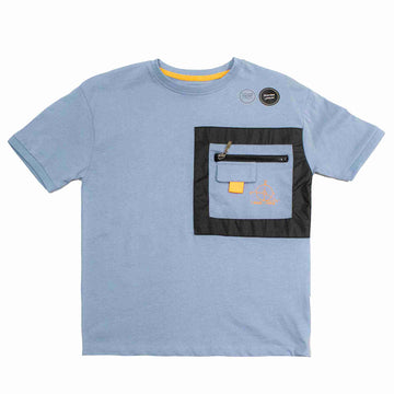Blue Oversize T-Shirt Nawao.com