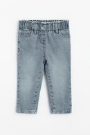 Blue Paperbag Waist Band Jeans Blue Nawao.com