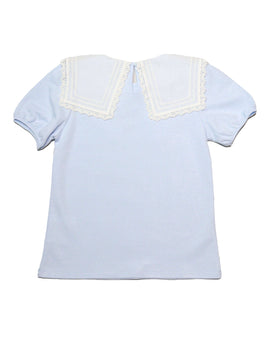 Blue Peterpan Collar Pale Nawao.com