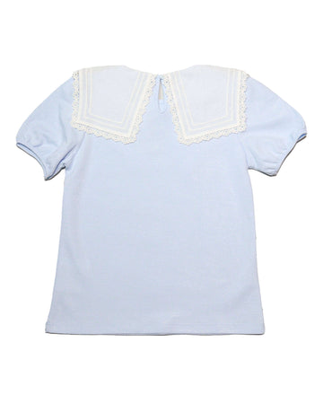 Blue Peterpan Collar Pale Nawao.com