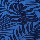 Blue Pique Aop Shortsleeve Polo Nawao.com