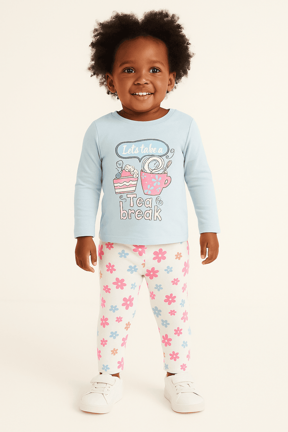 Blue Placement Print L S Pj Sets Blue Nawao.com