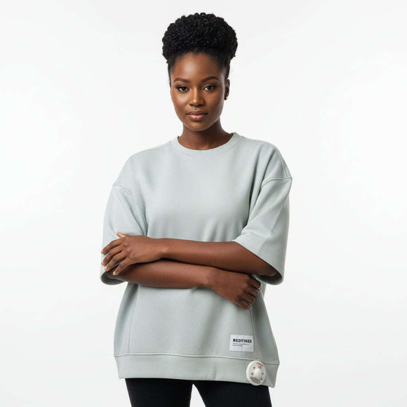 Blue Pleat Detail Active T Shirt Blue Nawao.com