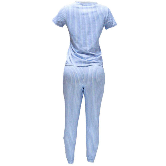 Blue Poly Spandex Table Pj Set Nawao.com