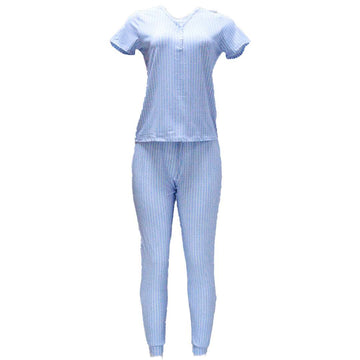 Blue Poly Spandex Table Pj Set Nawao.com