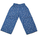 Blue Print Chambray Trouser Nawao.com