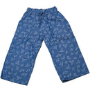 Blue Print Chambray Trouser Nawao.com