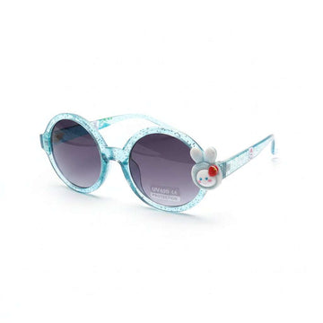 Blue Round Character Embellished Sunglasses Nawao.com