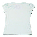 Blue S S Butterfly Sequins Work T Shirt Nawao.com