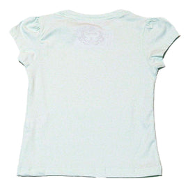 Blue S S Butterfly Sequins Work T Shirt Nawao.com