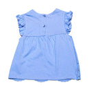 Blue Schiffly Blouse Nawao.com