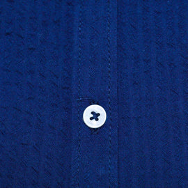 BLUE  SEERSUCKER LS SHIRTS Nawao.com