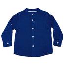 BLUE  SEERSUCKER LS SHIRTS Nawao.com