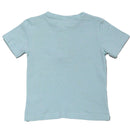 Blue Short Sleeve Jacuard Henley T Shirt Blue Nawao.com