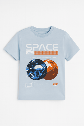 Blue Space T Shirt And Long Pant Pyjama Set Nawao.com
