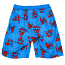 Blue Spiderman Aop Swim Shorts Nawao.com