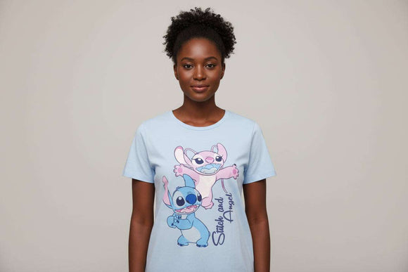 Blue Stitch Printed T Shirt Nawao.com