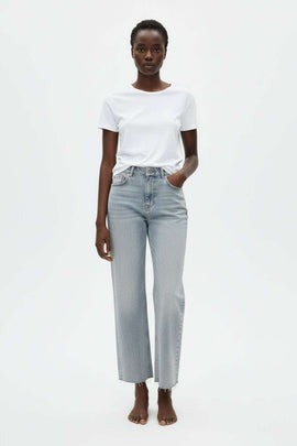 Blue Straight Fit Jeans Nawao.com