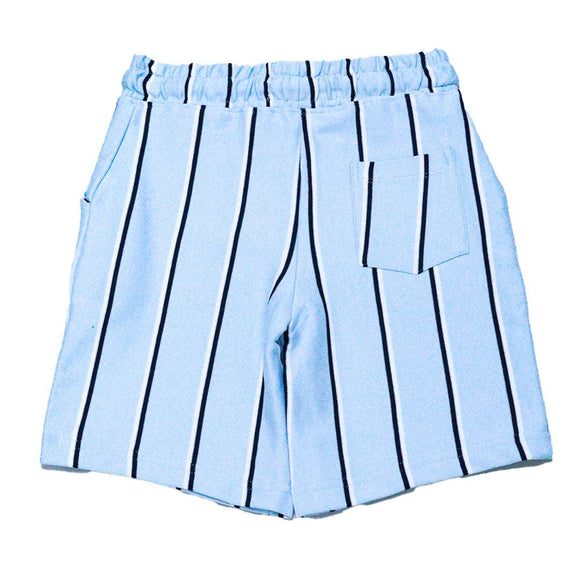 Blue Stripe Polo Shirt And Shorts Set Blue 3 4 Years Nawao.com