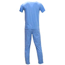 Blue T Shirt And Stripes Pyjama Set Sky Blue Nawao.com