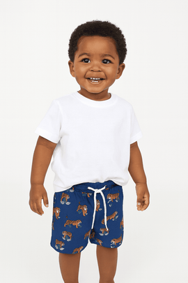 Blue Tiger Aop Swim Shorts Nawao.com