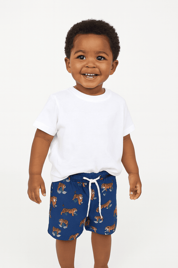 Blue Tiger Aop Swim Shorts Nawao.com