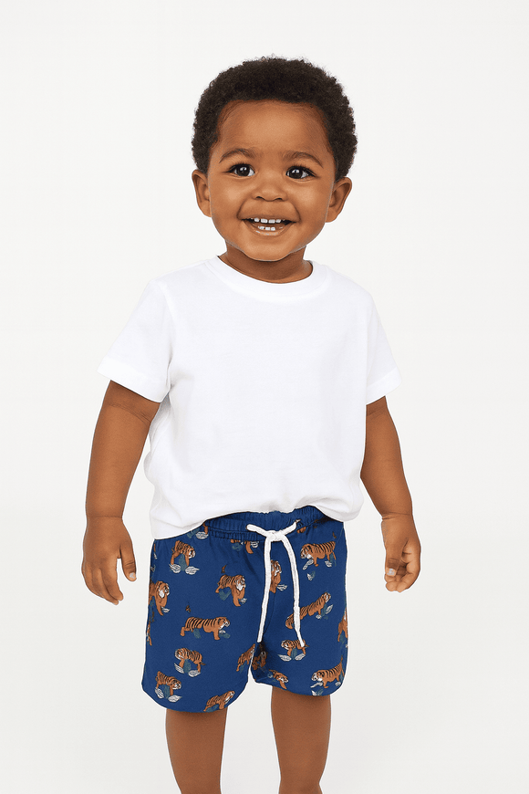 Blue Tiger Aop Swim Shorts Nawao.com