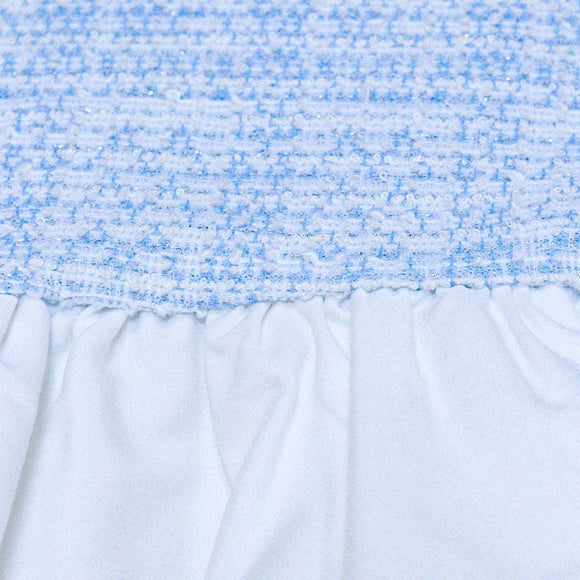 BLUE TWEED TWOFER TOP PALE BLUE 8 9 YEARS Nawao.com