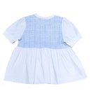 BLUE TWEED TWOFER TOP PALE BLUE 8 9 YEARS Nawao.com