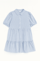 Blue White Stripes Dress Assorted Nawao.com